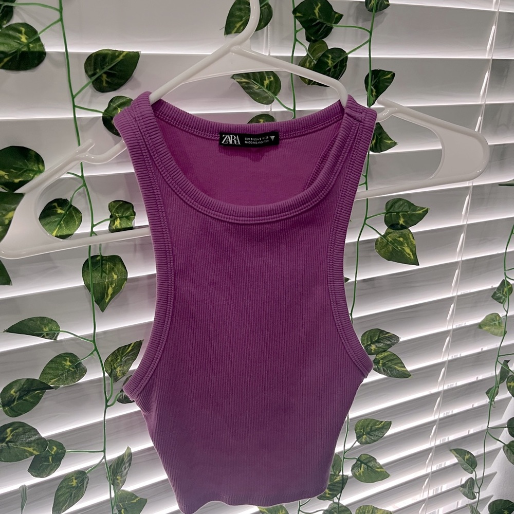 pink zara tank